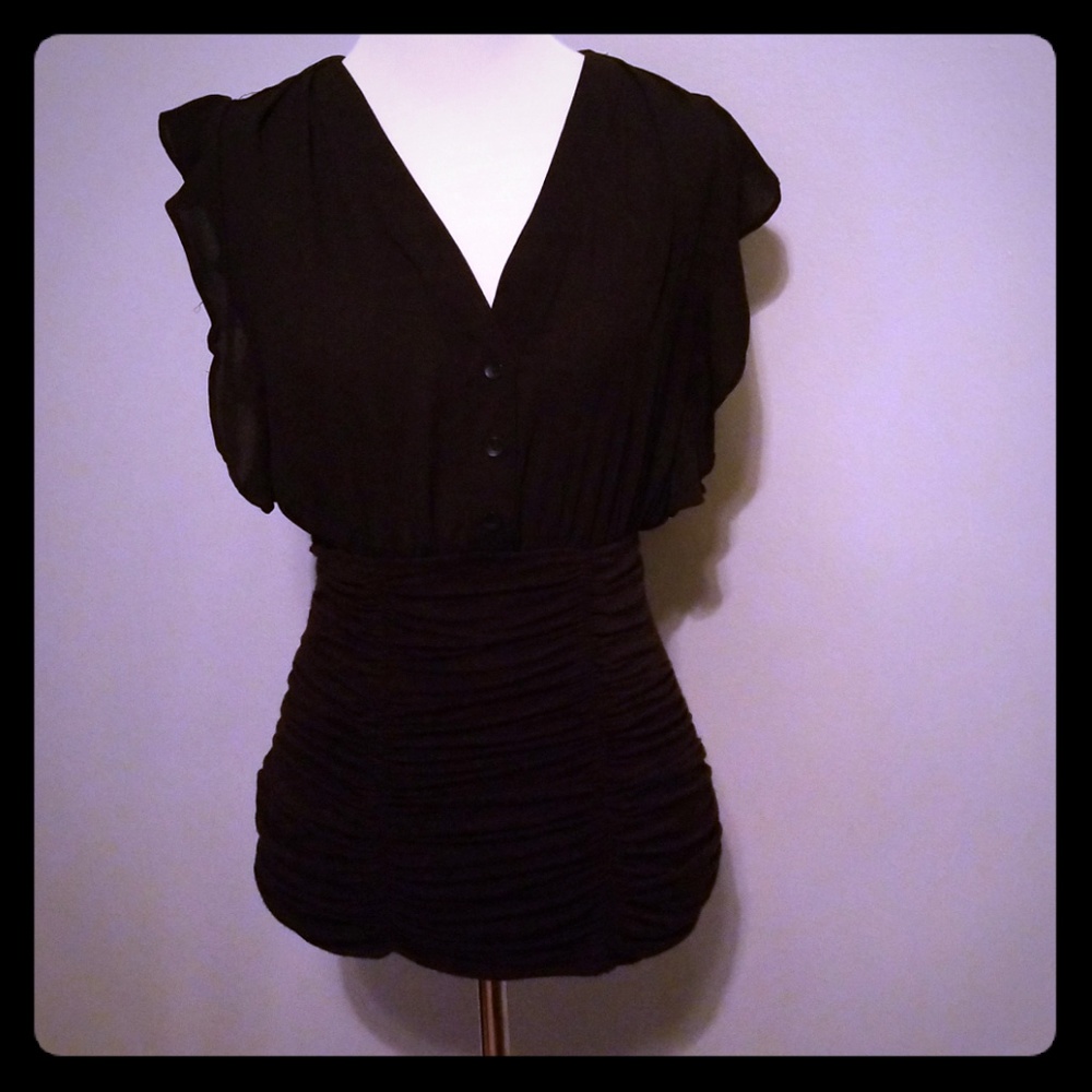 Xoxo Black top - perfect for night out size Small